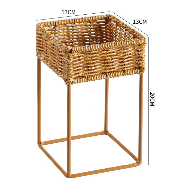 Stylish Woven Plant Holder with Stand Stornfield