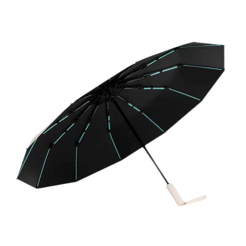 Women's Folding Umbrella with Innovative Wind Protection Mechanism Stornfield