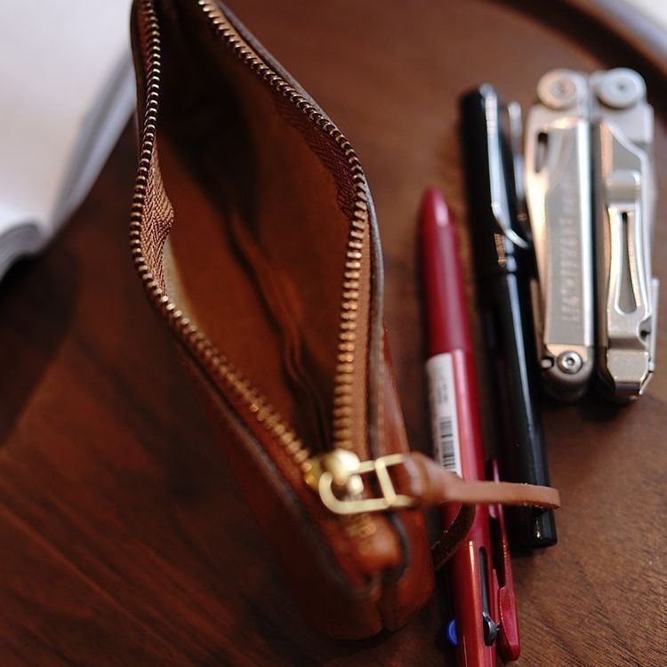 Premium Leather Pencil Pouch Stornfield