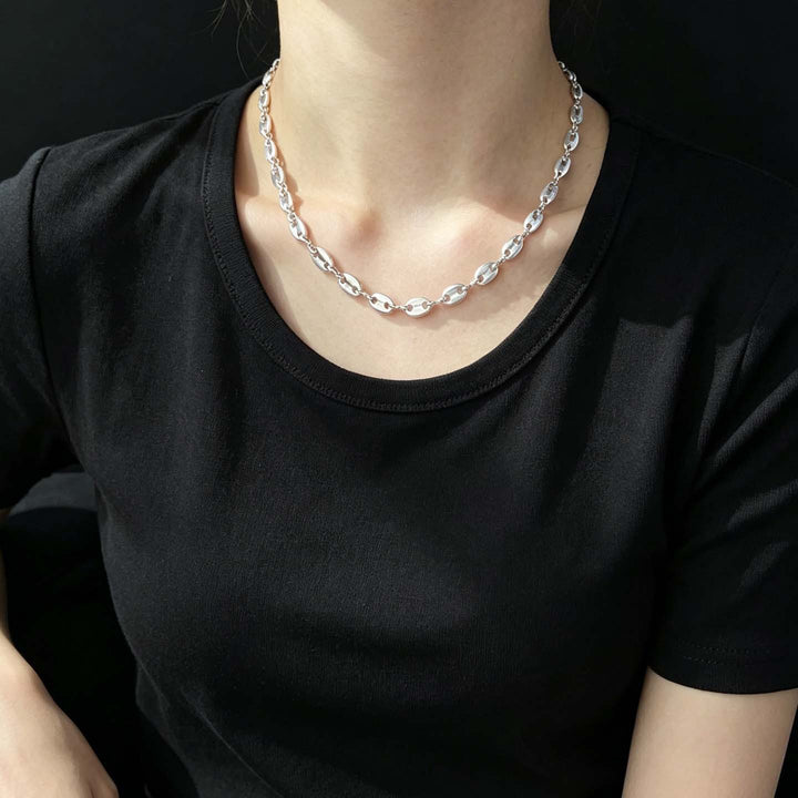 Modern Chunky Linked Chain Necklace Stornfield