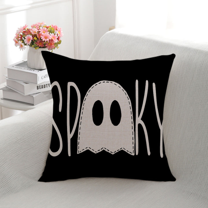 Decorative Halloween-Themed Throw Pillow