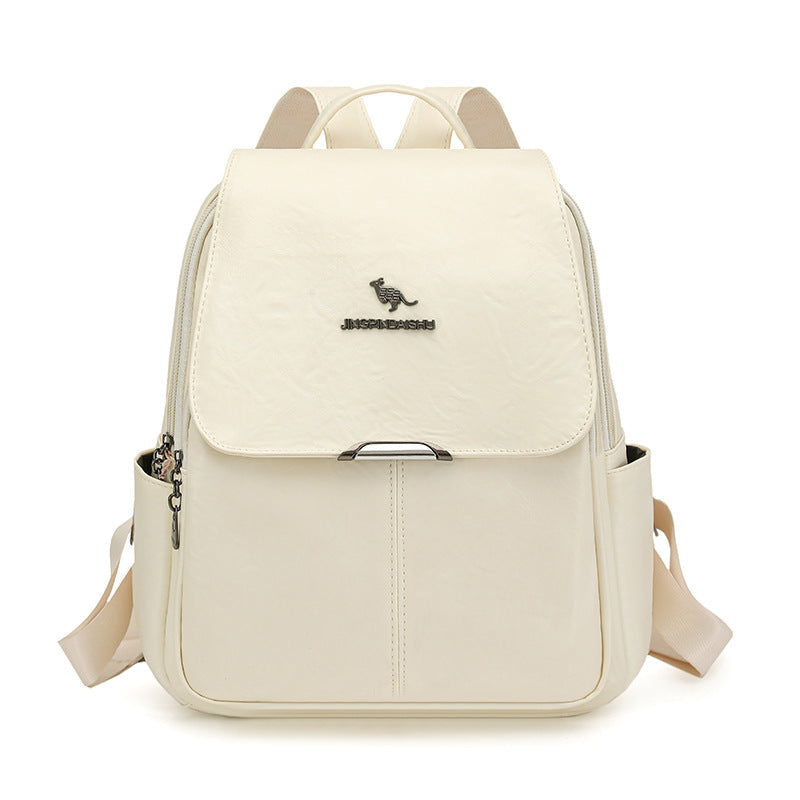Durable Multi-Functional Leather Backpack Stornfield