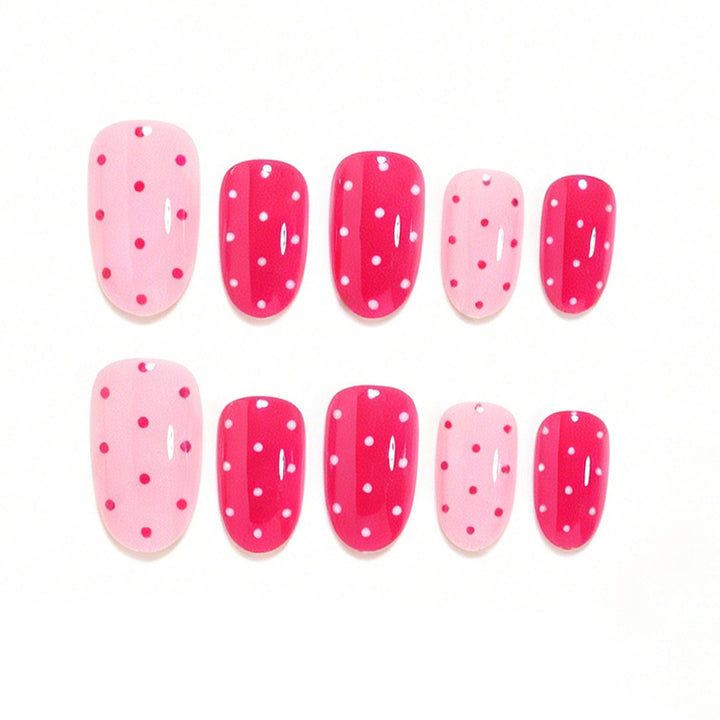 Artistic Polka Dot Press-On Nails Stornfield