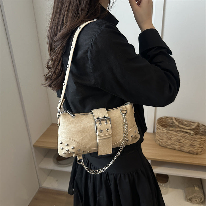 Studded Minimalist Crossbody Handbag