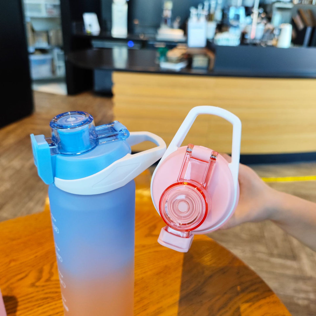 Women's Motivational Water Bottle with Unique Time Marking and Secure Closure Stornfield