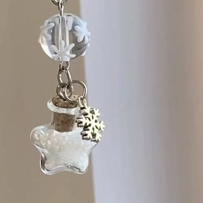 Decorative Snowflake Charm Keychain Stornfield