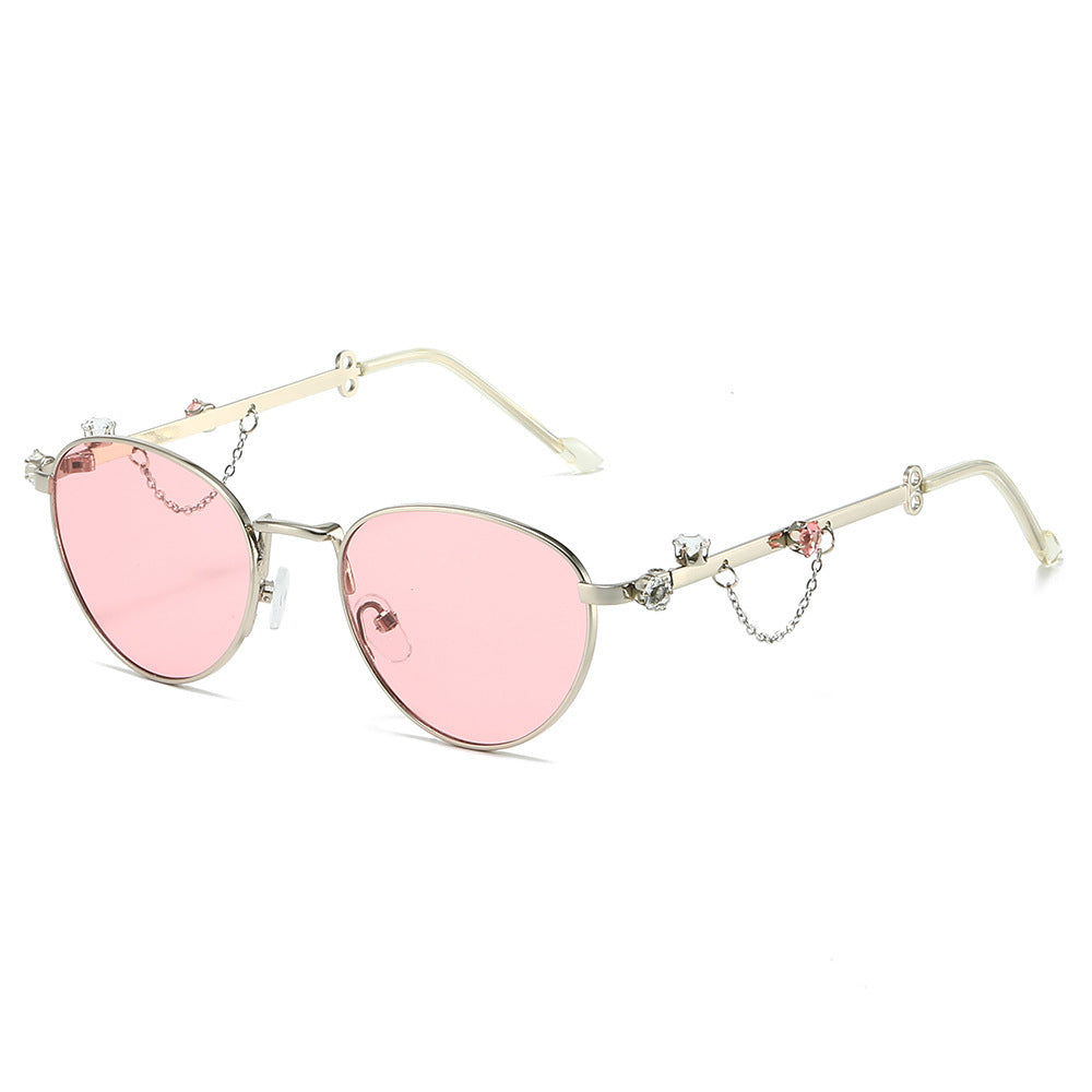 Decorative Rhinestone Cat-Eye Sunglasses Stornfield
