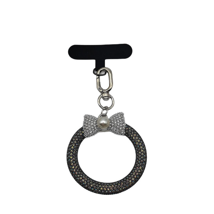 Elegant Rhinestone Bow Keychain Stornfield