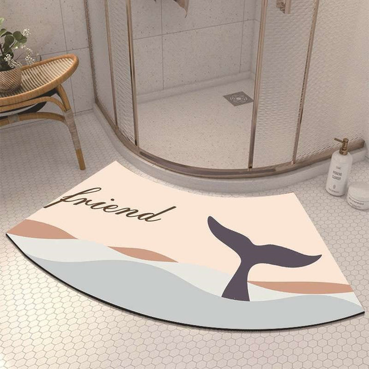Cute Cow Theme Bath Mat