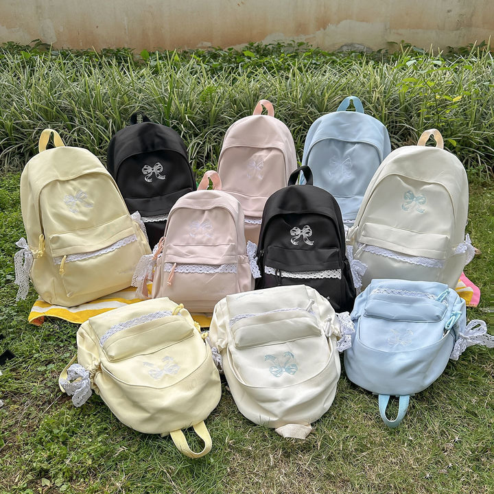 Charming Bow-Embellished Backpack Stornfield