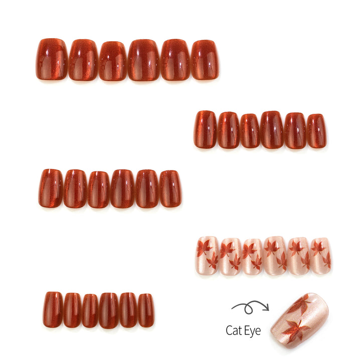 Seasonal Autumn-Inspired Nail Art Set