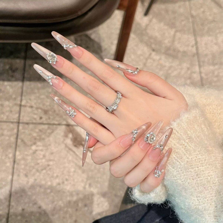 Artistic Nail Design with Decorative Elements Stornfield