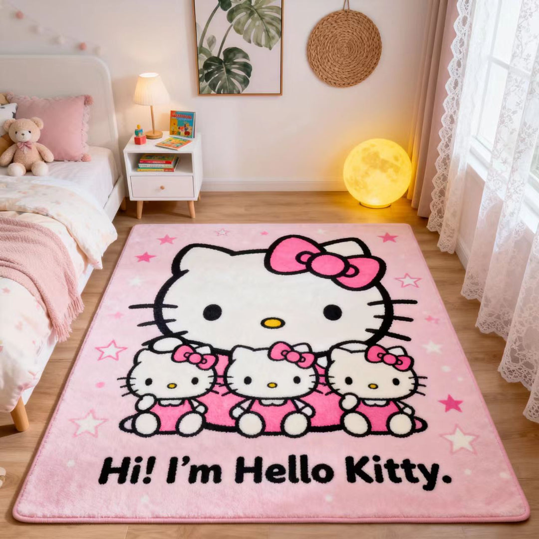 Hello Kitty-Themed Plush Floor Mat Stornfield