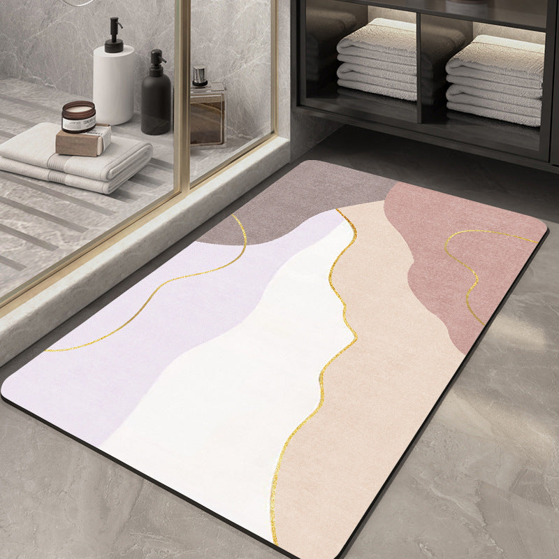 Contemporary Geometric Bath Rug Stornfield