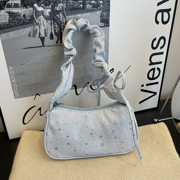 Star-Patterned Mini Handbag