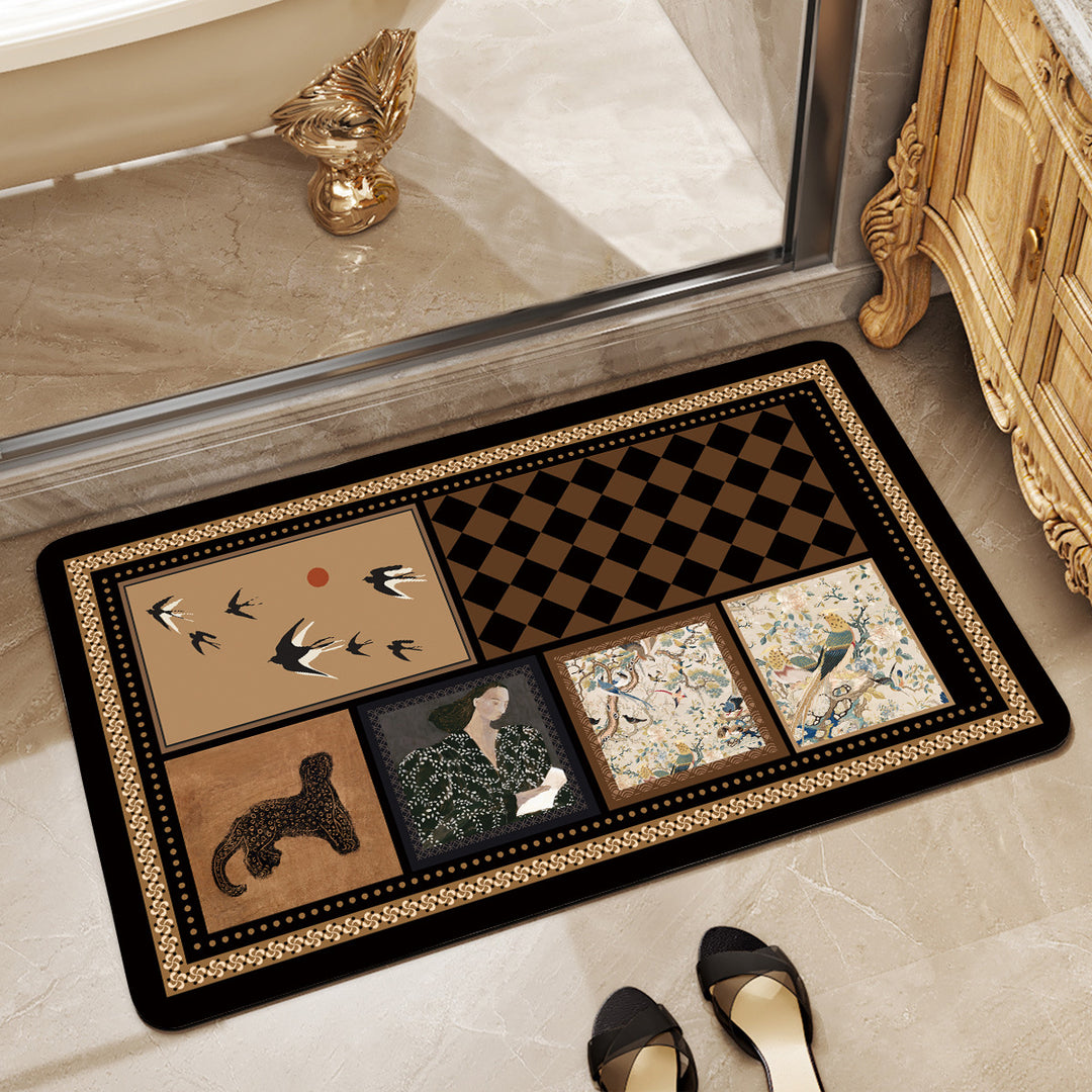 Decorative Non-Slip Bathroom Mat Stornfield