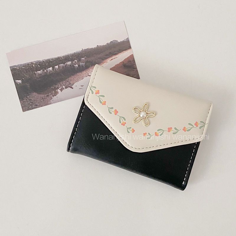 Floral Embellished Cardholder