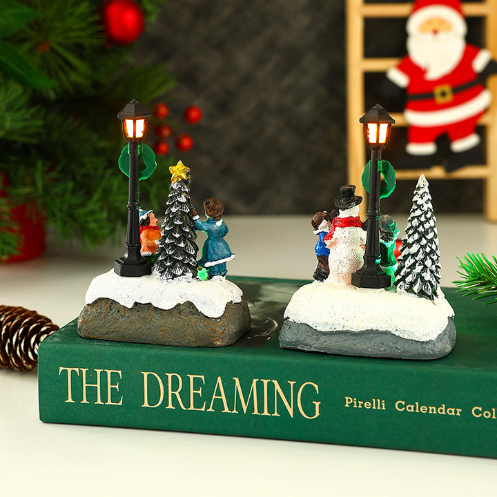 Nostalgic Christmas village scene Stornfield