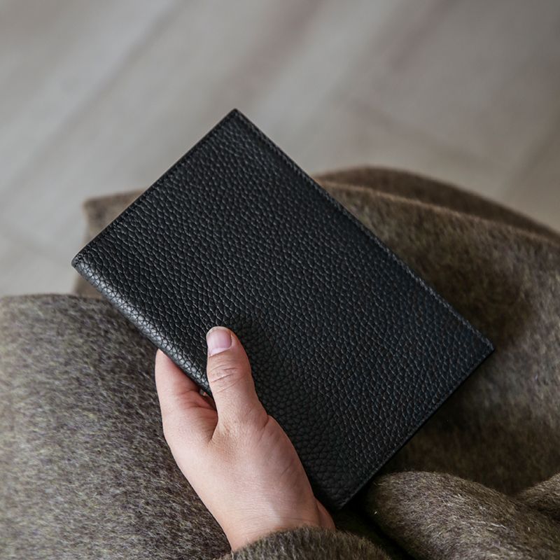 Premium Textured Leather Passport Holder Stornfield