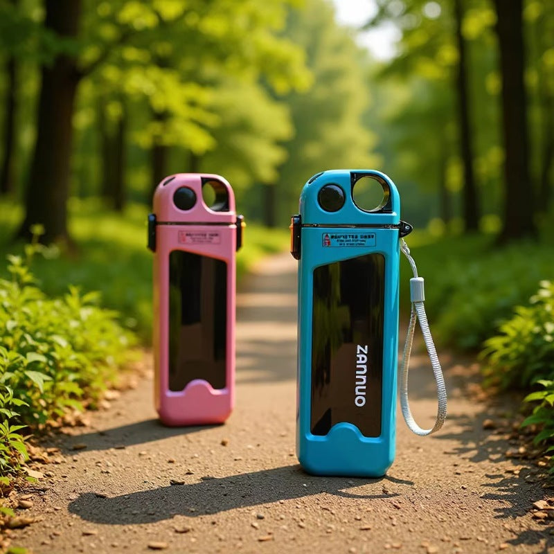 Ladies unique flip-top drinking bottle with viewing window Stornfield