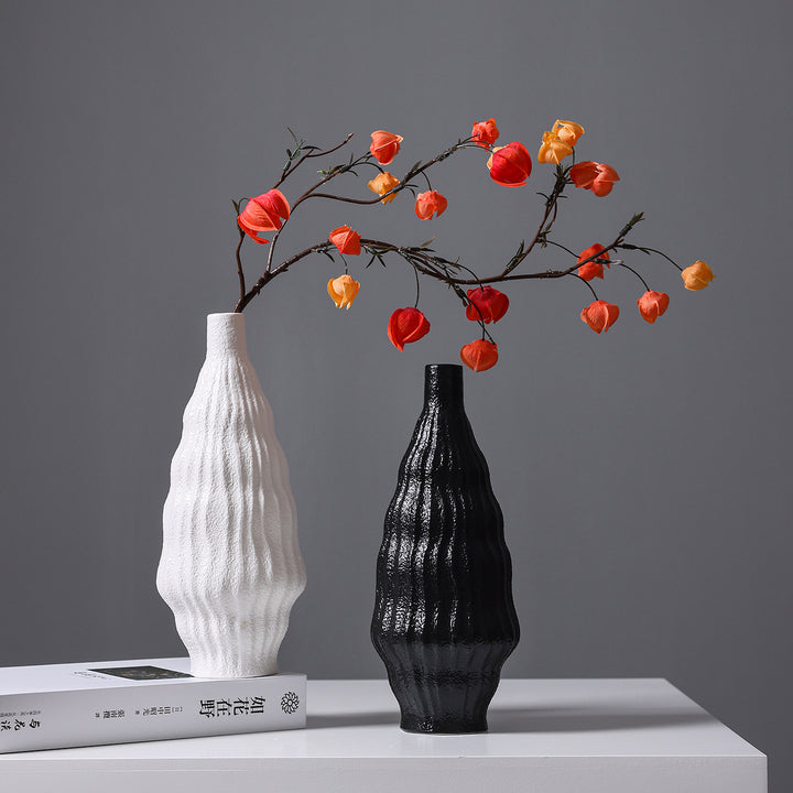 Textured Ceramic Decorative Vase