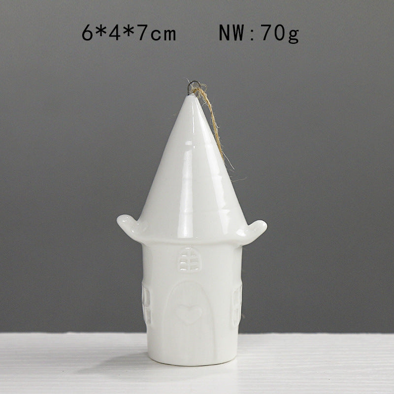 Decorative Ceramic House Figurine Stornfeild