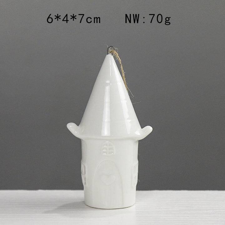 Decorative Ceramic House Figurine Stornfeild