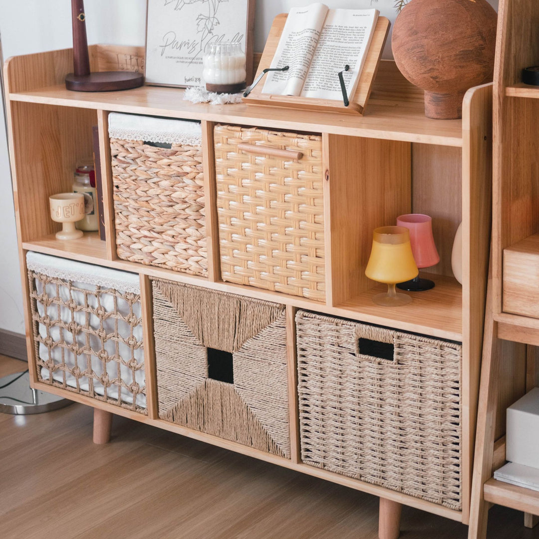 Rectangular storage basket with handwoven design Stornfield