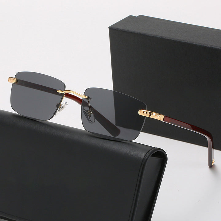 Women's fashionable half-frame glasses with comfortable nose pads and elegant design Stornfield