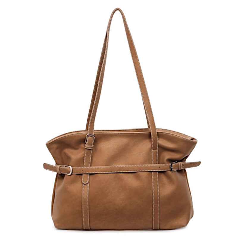 Versatile Soft Faux Leather Tote Bag