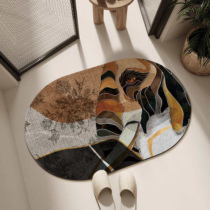 Artistic Horse-Themed Bath Mat Stornfield