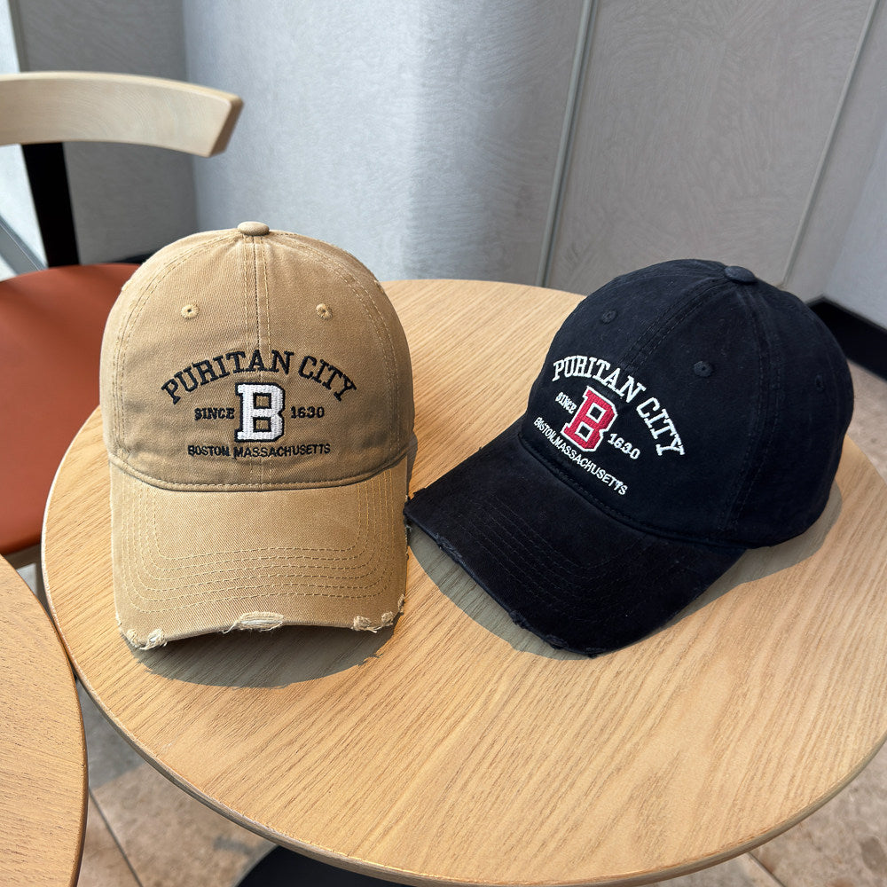 Men's Distressed Cotton Baseball Cap Stornfield 1784270269