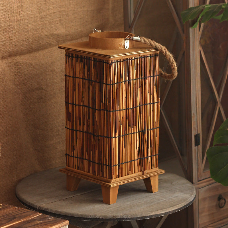 Handcrafted lantern made of natural material Stornfield