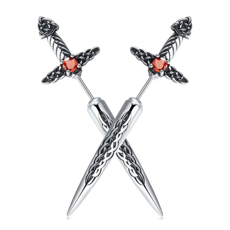 Gothic Sword-Shaped Earrings Stornfield