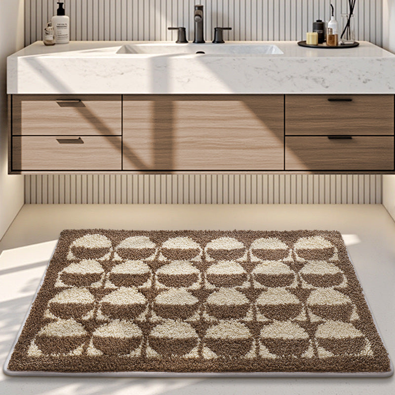 Plush Decorative Bathroom Area Mat