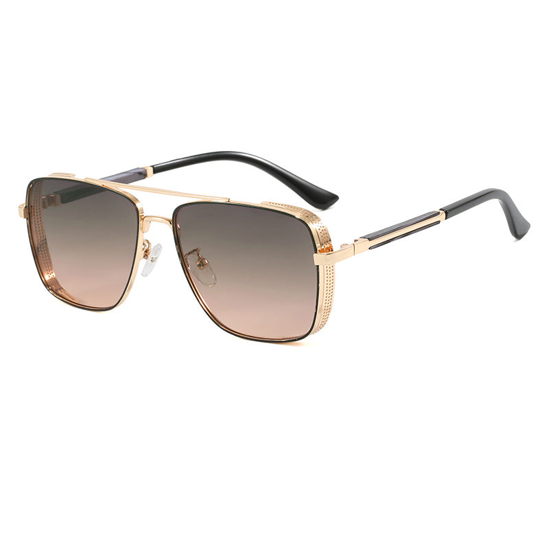 Women's fashionable square sunglasses with luxurious metal accents Stornfield