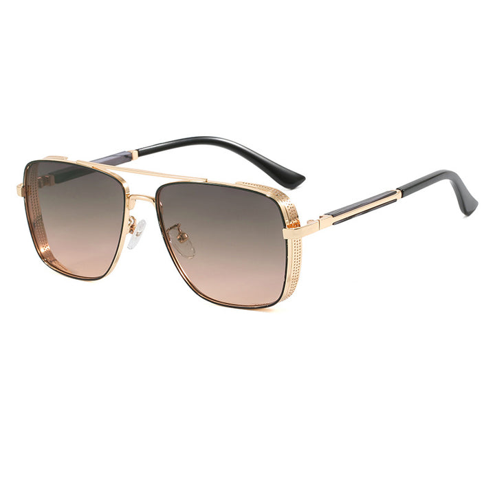 Women's fashionable square sunglasses with luxurious metal accents Stornfield