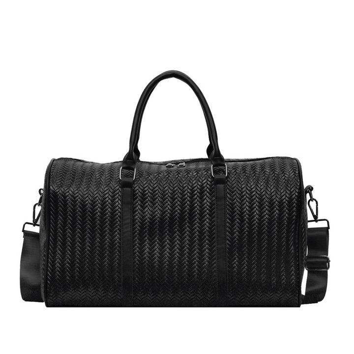 Sporty travel bag in modern basket pattern Stornfield