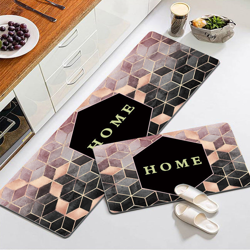 Artistic Floral Kitchen Mat Set