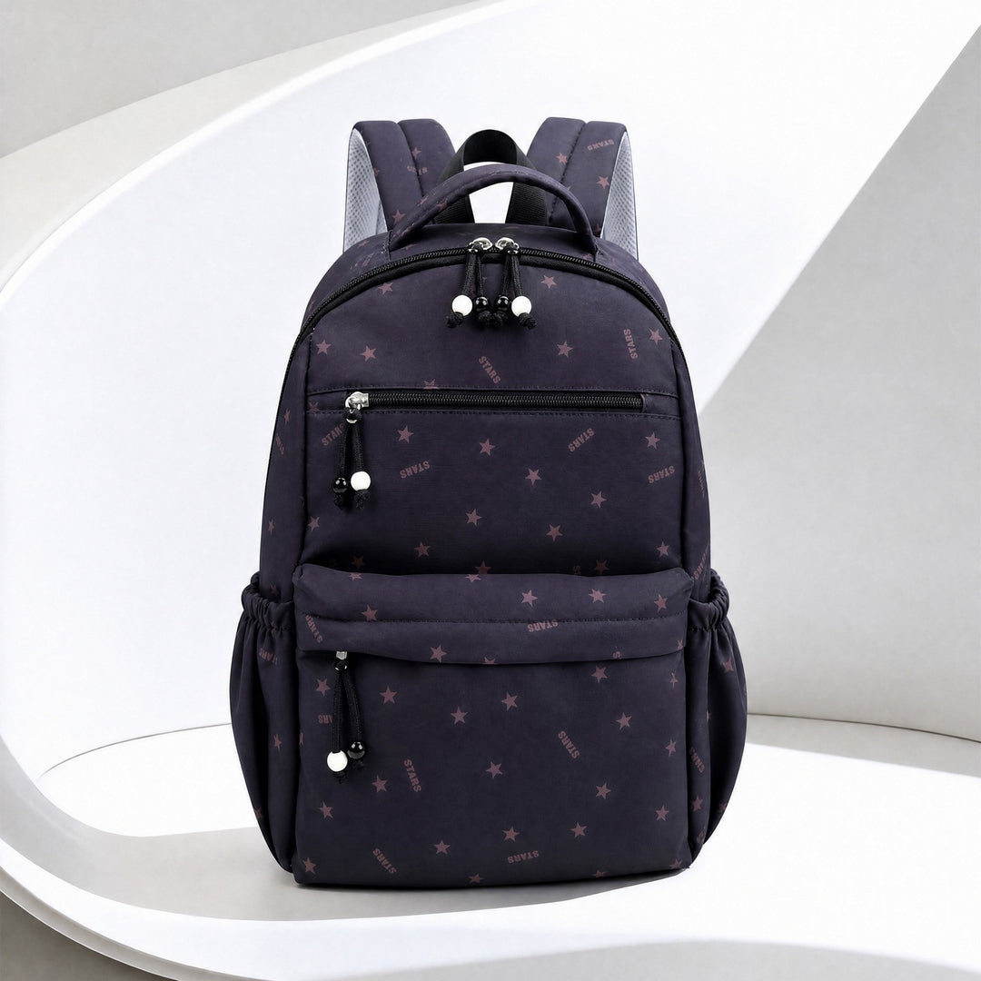 Stylish Star-Patterned Everyday Backpack Stornfield
