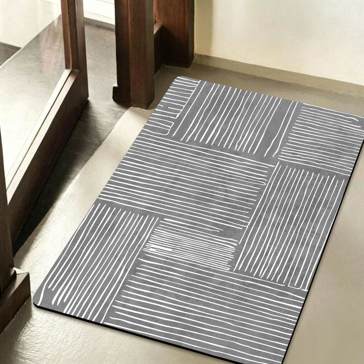 Contemporary Geometric Bath Rug Stornfield