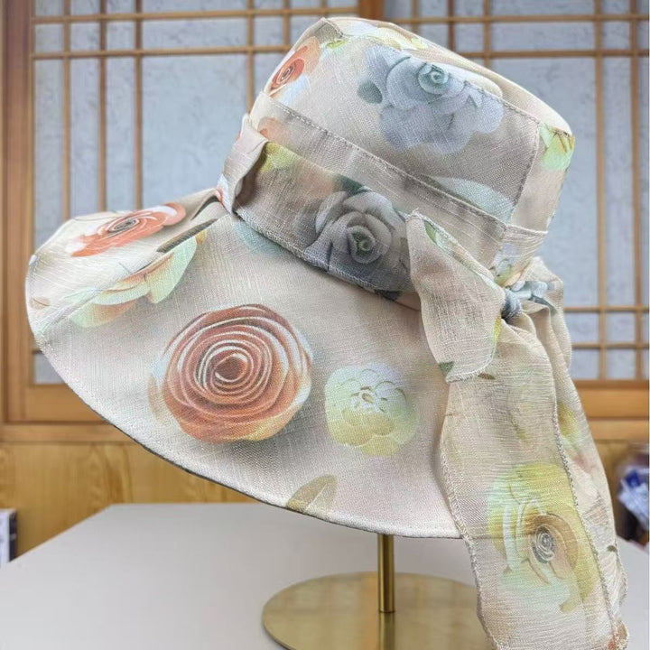 Wide Brim Floral Sun Hat Stornfield