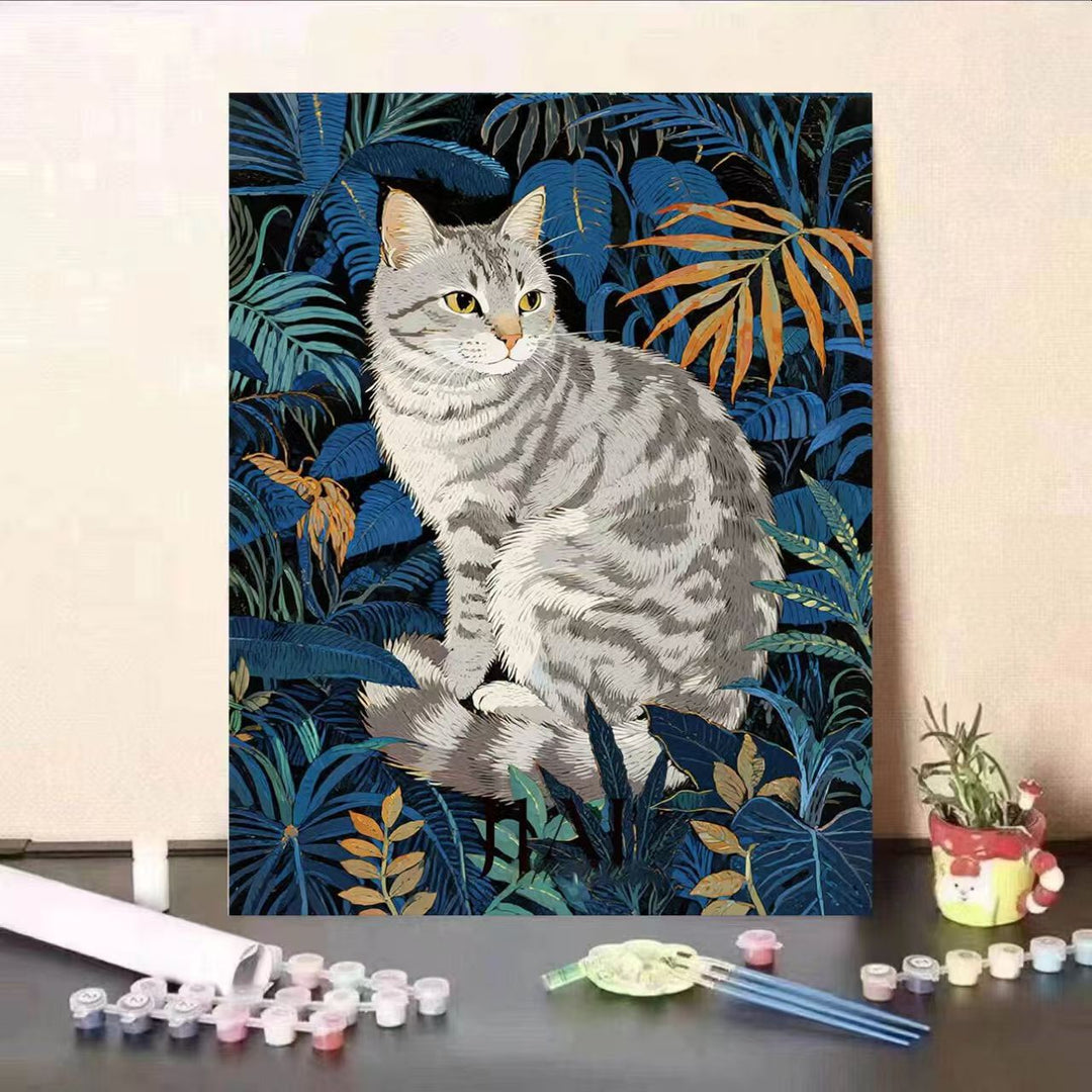 Cat-Themed Paint by Numbers Art Kit Stornfield