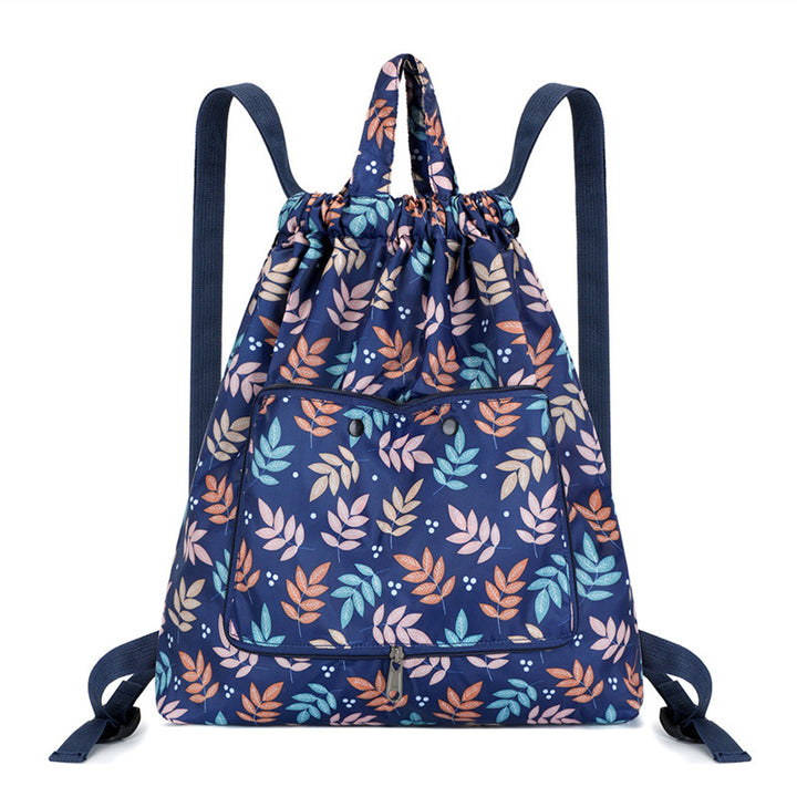 Lightweight Floral Drawstring Backpack Stornfield