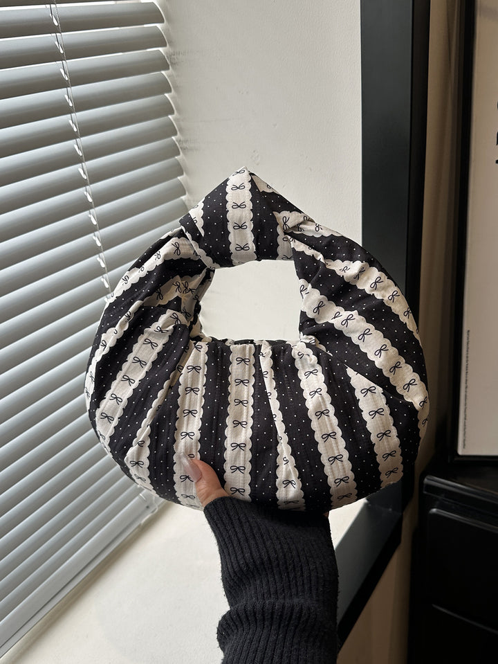 Decorative Bow-Detail Handbag