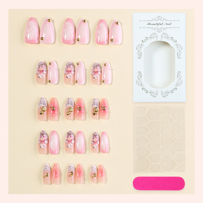 Creative Floral Press-On Nail Set Stornfield