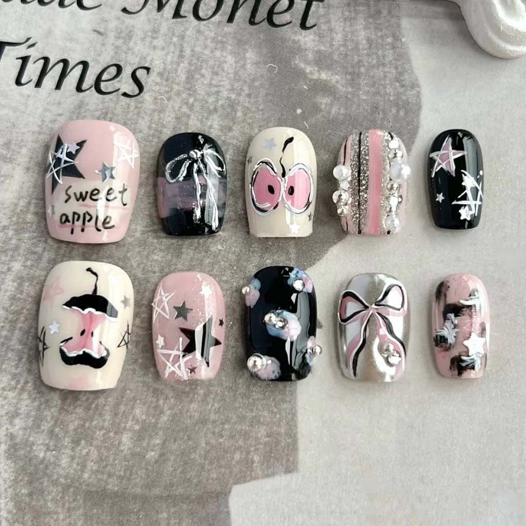 Artistic Press-On Nail Tips Set Stornfield