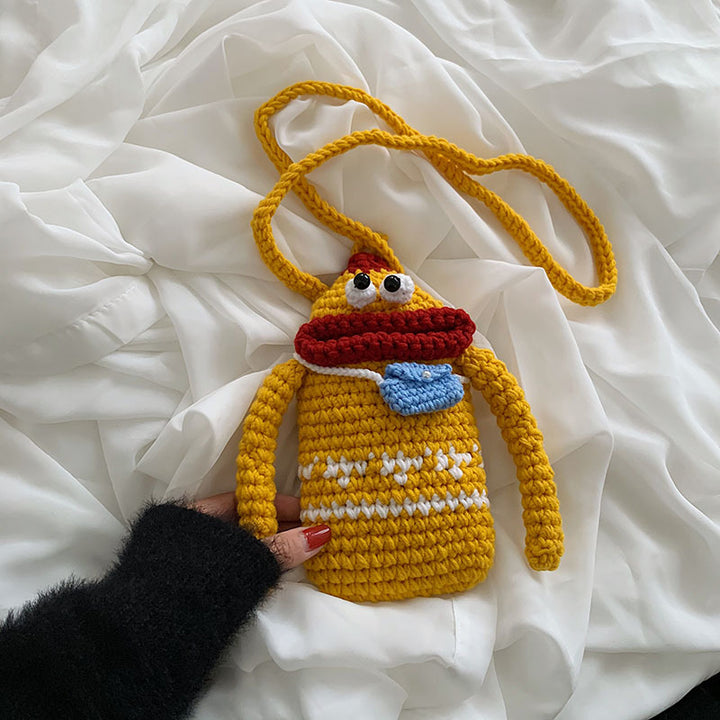 Fun Character Crochet Crossbody Bag
