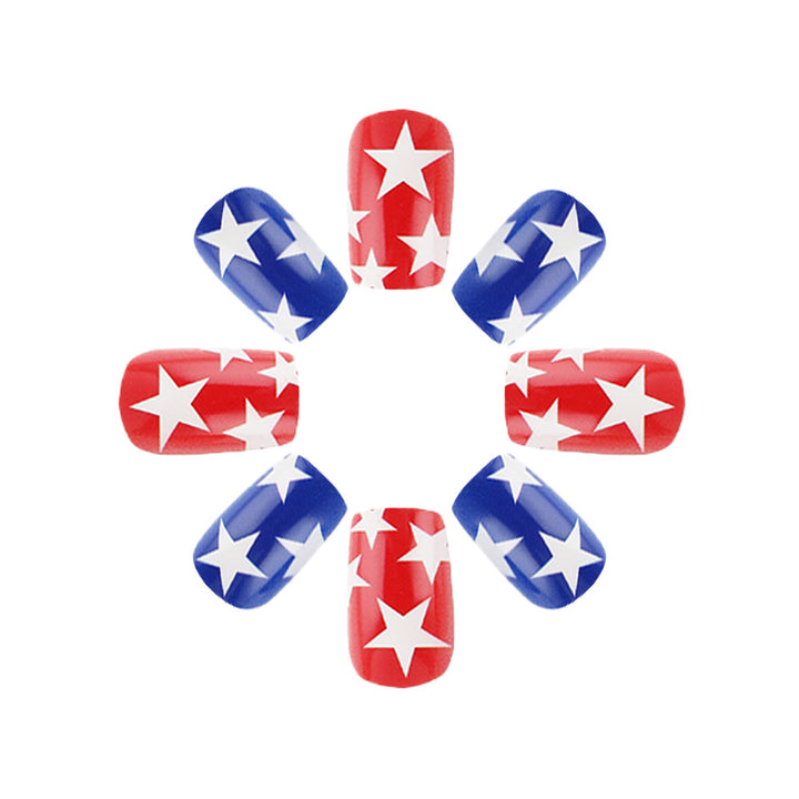 Patriotic Themed Press-On Nails Stornfield
