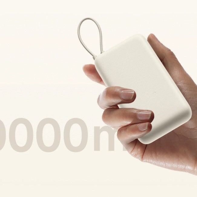 Compact Slim portable power bank with dual fast-charge USB-C ports and durable lanyard Stornfield